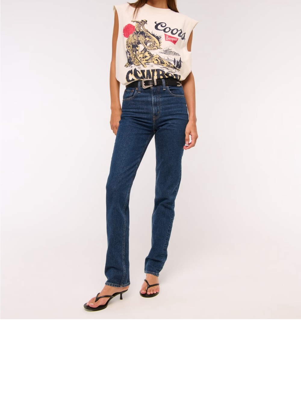 A&F Ultra High Rise 90s Straight Jean